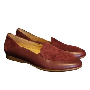 NEW Dansko Lace Burgundy Leather and Suede Comfy Flats 40‎ US 9.5-10